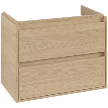 Koupelnový nábytek Villeroy & Boch Skyla - Skříňka pod umyvadlo 772x439 mm, 2 zásuvky, pro leve umyvadlo, Nordic Oak C79800VJ