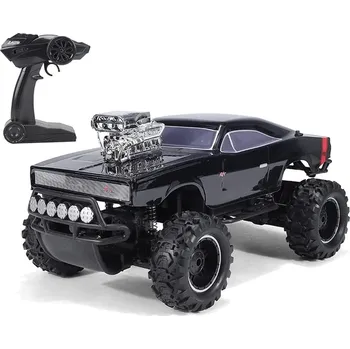 RC model auta Velké terénní auto 4x4 na dálkové ovládání s motorem - MetalBlack 40 cm