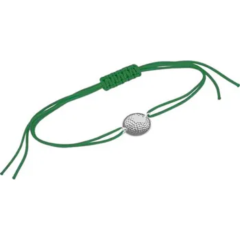 Náramek Provázkový náramek míč s gravírem dle vaší volby Golf
