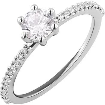 Prsten Zásnubní prsten s lab-grown diamanty Cynthia