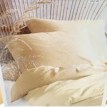 Povlečení IRISETTE IRISETTE luxusní jemný krep EASY 8361-80 béžová 70 x 90 cm a 140 x 200 cm