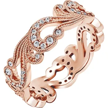 Prsten Zlatý prsten s vintage diamantovými liniemi Christine