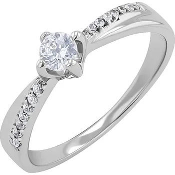Prsten Zásnubní prsten s lab-grown diamanty Sewyn