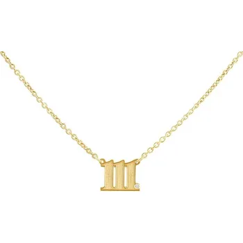 Náhrdelník Stříbrný náhrdelník s diamantem Andělská čísla