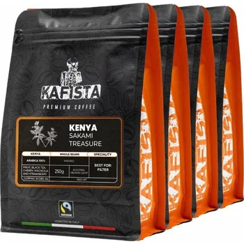 Káva Káva Kafista výběrová káva Kenya Sakami Treasure, 4 x 250 g