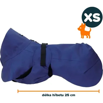 Obleček pro psa PAIKKA Light pláštěnka modrá XS | 25 cm