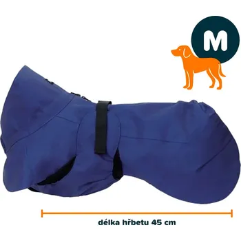Obleček pro psa PAIKKA Light pláštěnka modrá M | 45 cm