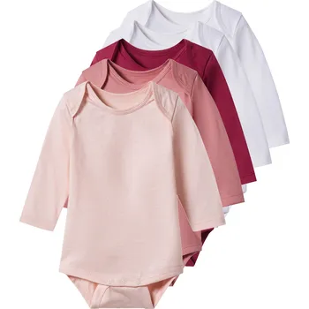 Kojenecký body lupilu® Dětské body s BIO bavlnou, 5 kusů (červená/růžová/bílá, 74/80)