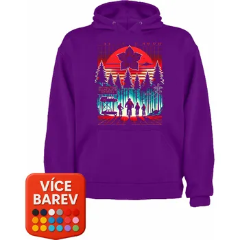 Chlapecké oblečení Bavlněná mikina Stranger Things Barva: Fialová, Velikost: 146/152 - 11/12 let