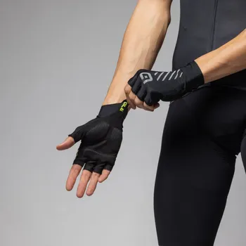 Cyklistické rukavice ALÉ Cyklistické rukavice dlouhoprsté - CIAK - černá XS