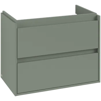 Koupelnový nábytek Villeroy & Boch Skyla - Skříňka pod umyvadlo 772x439 mm, 2 zásuvky, pro leve umyvadlo, Soft Green C79800AF