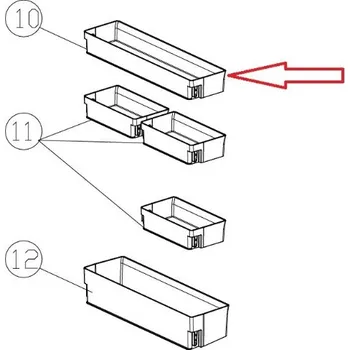 Příslušenství pro lednici 70025154 - Přihrádka pro chladničku Haier