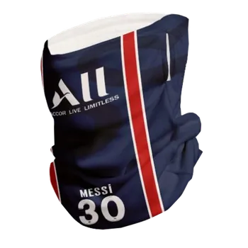 Nákrčník Numberoplus Dětský fotbalový multifunkční nákrčník Paris Saint-Germain FC - Lionel Messi