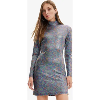 Dámské šaty Šaty Desigual černá barva, mini 22WWVK62 99X, vel. L