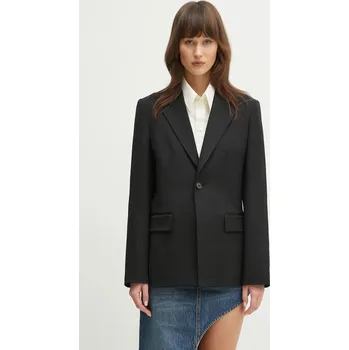 Dámské sako Blazer s příměsí vlny MM6 Maison Margiela černá barva, S52BN0141 99X, vel. S