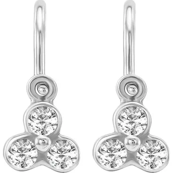 Náušnice Zlaté dětské náušnice s lab-grown diamanty Jasmine