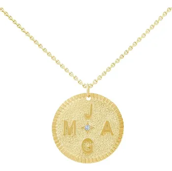 Přívěsek Personalizovaný přívěsek s drahokamem a písmenem Kenneth