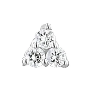 Náušnice Piercing náušnice s lab-grown diamanty Masha