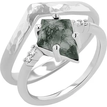 Prsten Set prstenů s achátem Vinka