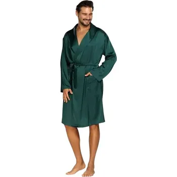 Pánský župan Pánský saténový župan Lukas zelený - L