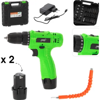 Akumulátorová vrtačka a šroubovák s příslušenstvím