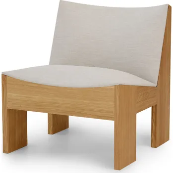 Křeslo New Works, Křeslo Tenon Ruskin, šedé, přírodní dub - Formadore