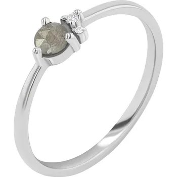 Prsten Salt and pepper diamant v něžném zlatém prstenu Marine