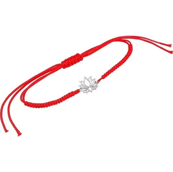 Náramek Šňůrkový jóga náramek Lotosový květ