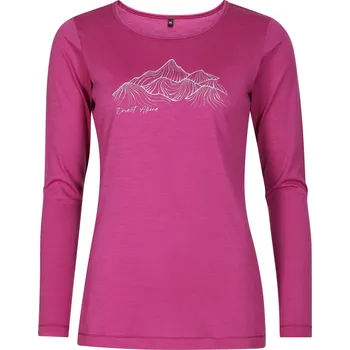 Dámské tričko Direct Alpine dámské merino triko FURRY LONG LADY ocean (Glacial lake) Barva: orchid (Silent hills), Velikost: XXL