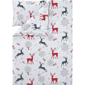 Povlečení LIVARNO® Fleecové ložní povlečení, 140 x 200 cm, 70 x 90 cm (sob/bílá)