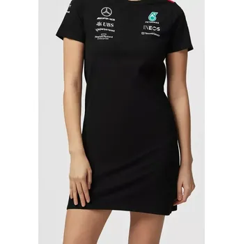 Dámské šaty Šaty Mercedes F1 (Originální dámské tričkové šaty Mercedes)