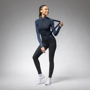 Cyklistické kalhoty ALÉ Cyklistické kalhoty dlouhé s laclem - KLIMATIK K-ATMO 3.0 - černá S