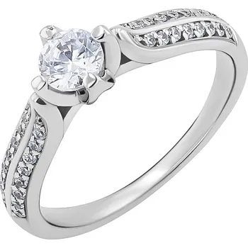 Prsten Zásnubní prsten s diamanty Katynie