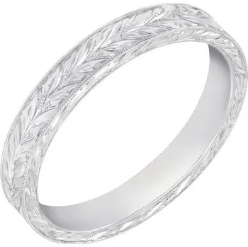 Prsten Zlatý snubní prsten s ručními rytinami Hannu