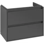 Villeroy & Boch Skyla - Skříňka pod umyvadlo 772x439 mm, 2 zásuvky, Graphite C79600VR