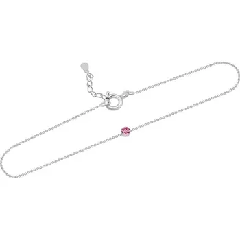 Náramek Stříbrný minimalistický náramek se safírem Bonato