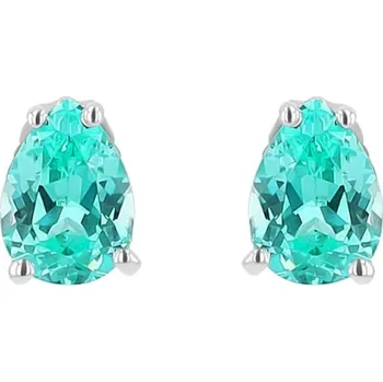 Šperk Zlaté náušnice s pear lab-grown paraiba turmalínem Yara