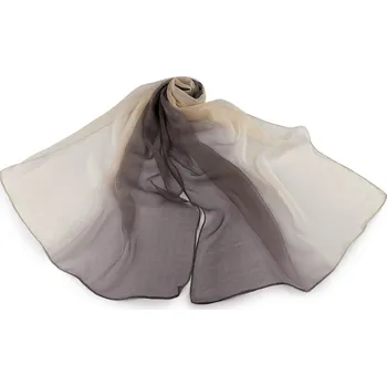 Deštník Letní šátek / šála ombré 50x155 cm šedá 1 ks