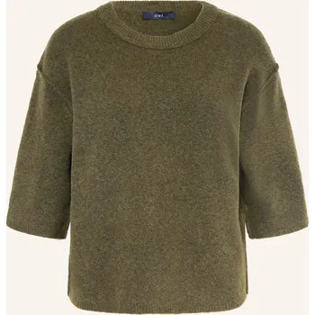 Dámský svetr Oui Dámský Svetr S 3/4 Rukávem, olivová, 36