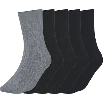 Pánské ponožky esmara® Pánské ponožky s BIO bavlnou, 5 párů (šedá / antracitová / navy modrá, 43-46)