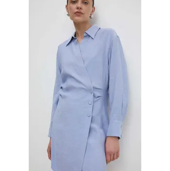 Dámské šaty Šaty Answear.LAB mini mlk.ssd03l.tjs modrá 55X, vel. XL