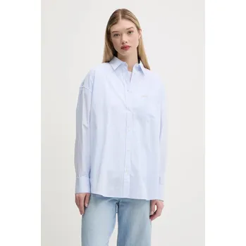 Pánská košile Bavlněná košile Guess Jeans W5RH94.WGZ11 modrá 50X, vel. S