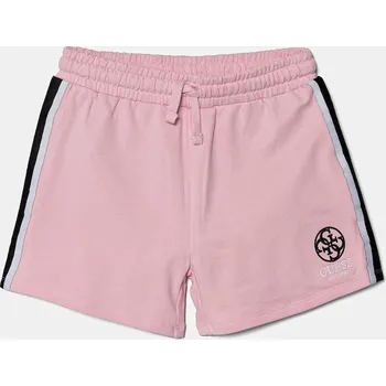 Pánská móda Dětské bavlněné šortky Guess J5RD09.KAD74.PPYA růžová 30X, vel. 122-125