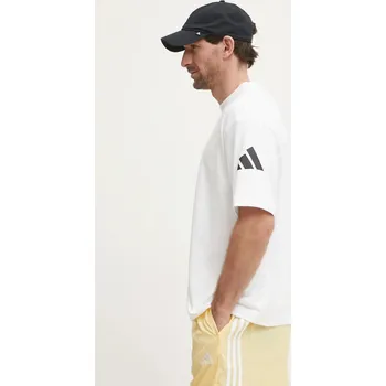Pánské tričko Bavlněné tričko adidas Essentials JC9296 bílá 00X, vel. XL