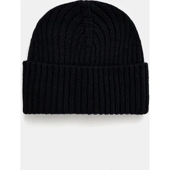 Čepice Čepice z vlněné směsi Sisley tmavomodrá barva, z tenké pleteniny, 132HSA00B 59X, vel. S