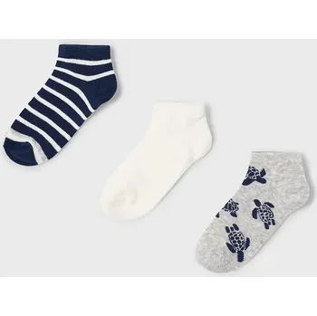 Dětské ponožky Mayoral 3-pack 10908.5K.Mini.PPYA šedá 90X, vel. 18/22