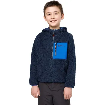 Chlapecká mikina Dětská mikina Jack Wolfskin ICE CURL HOOD 1609232.92.152 námořnická modř 59X, vel. 104
