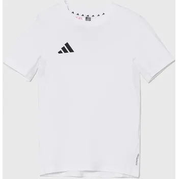 Pánské tričko Dětské tričko adidas J TEAM TEE IT5056 bílá 00X, vel. 176