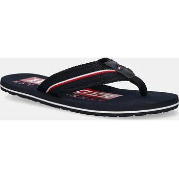 Pánská obuv Žabky Tommy Hilfiger CORPORATE HILFIGER BEACH SANDAL FM0FM05436 námořnická modř 59X, EUR 40