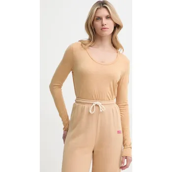 Tričko s dlouhým rukávem American Vintage JAC49VE25 béžová 08X, vel. S